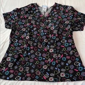 Women’s SB Scrubs Multicolor Geometric Women's Blouse